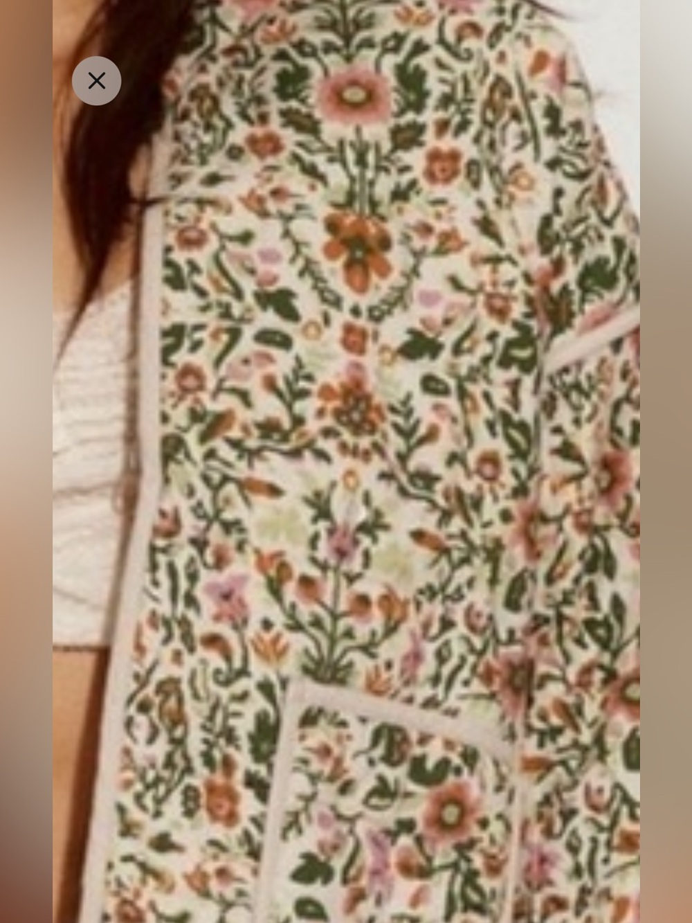 Pretty, Free People reversible cotton floral jacket. - Picture 16 of 16